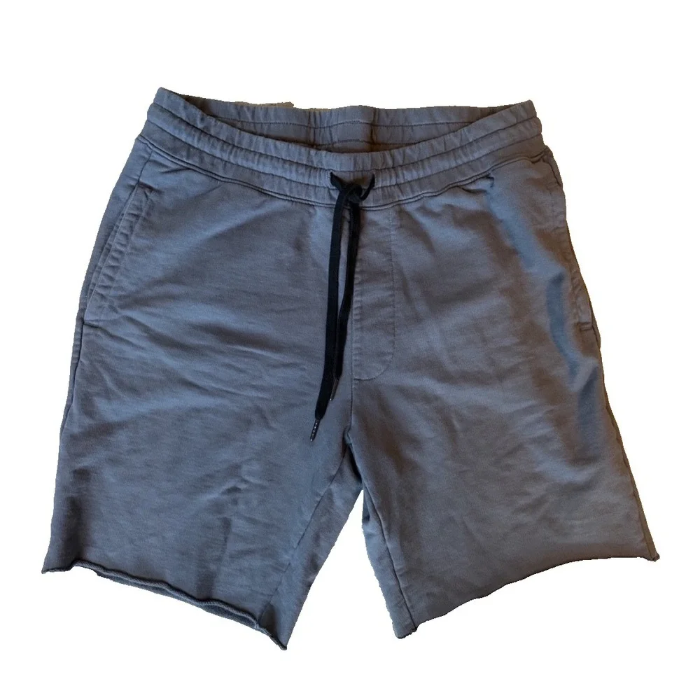 AG Men s Size‎ Large 100 Percent Cotton Gray Drawstring Sport Lounge Shorts